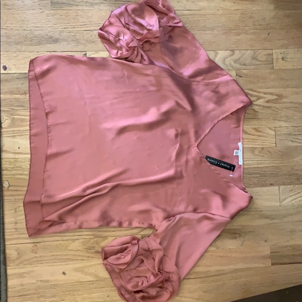 Violet and Claire Satin Blouse